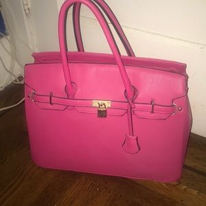 Pink oversized bag